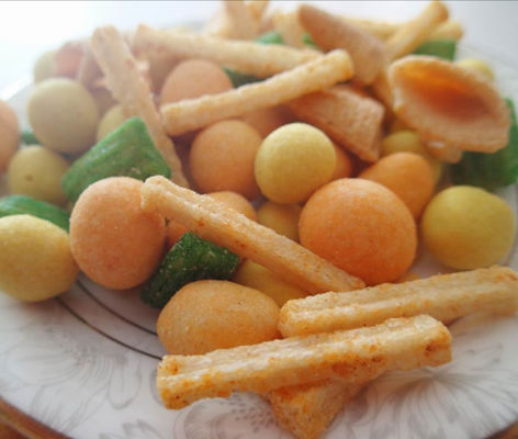 acheter Préparation chinoise de biscuit de riz des bons meilleurs prix savoureux avec le casse-croûte croustillant de biscuit de triangle libre de gluten d'écrous online manufacture