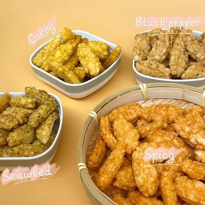 acheter Le casse-croûte croustillant de biscuit de Chili Black Pepper Flavor Rice de cari d'algue a fait frire online manufacture