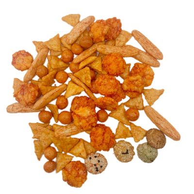 acheter Des biscuits au riz mixtes gourmands - 200g en paquet avec cinq saveurs et arachides, croquants et entièrement naturels online manufacture