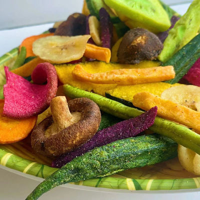Bon prix Le vide Fried Vegetables et les fruits ont déshydraté les fruits secs mélangés Chips Snacks végétal en ligne