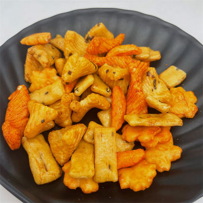 Type japonais biscuit croquant de grain de gluten de riz de casse-croûte de biscuits mélangés libres exotiques de riz