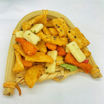 Bon prix l'OEM a soufflé biscuit croustillant de riz en vrac les fabricants chinois de casse-croûte en ligne