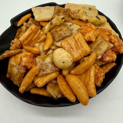 7.5KG Craquettes de riz frits en vrac Texte croquante OEM ODM Fabriqué